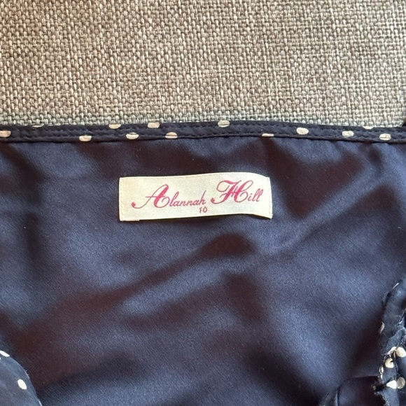 Alannah Hill Black Polka Dot Dress size 10 - Picture 6 of 10